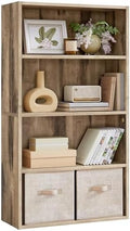 VASAGLE 4-Tier Bookshelf, Storage Organizer, 23.6 x 9.4 x 42.4 Inches