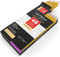 ARTEZA #2 HB Pencils, 48 Count, Pre-Sharpened, Latex-Free Erasers