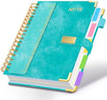 5 Subject Spiral Notebook with Pockets Dividers, 8.5''x 11'' 300 Pages