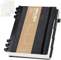 Yoment Leather Notebooks for Work Refillable 224 Page Lined Journal for Men