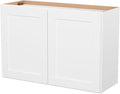 Furinno Shaker Wall Kitchen Cabinet 2-Doors, White | 12 D x 36 W x 24 H, Adjustable Hinges, Soft-Close Shaker-Style Door, Ready to Assemble, Plywood, for Pantry, Dining Room