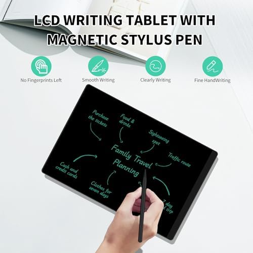 LCD Writing Tablet for Adult: Double-Sided 9.5&8in