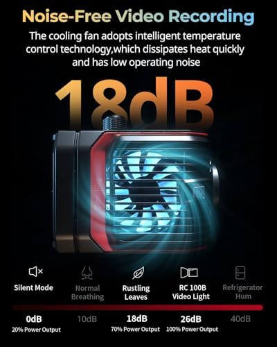 SmallRig RC 100B COB Video Light with Handle, 100W Bi-Color 2700K-6500K