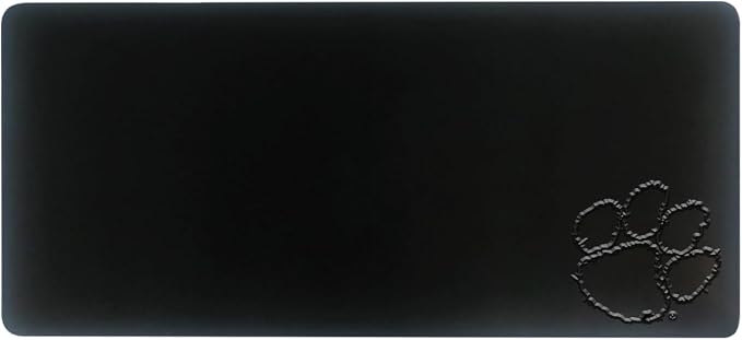 Clemson University Alumni Desk Mat, Durable Office Supplies, Non-Slip Base, Responsive Desk Pad with Smooth Surface, Black