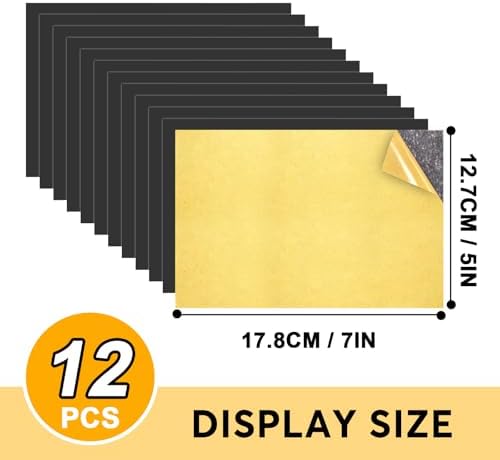 Towjug 5 x 7 Adhesive Magnetic Sheets Set of 12 for Crafts, Pictures