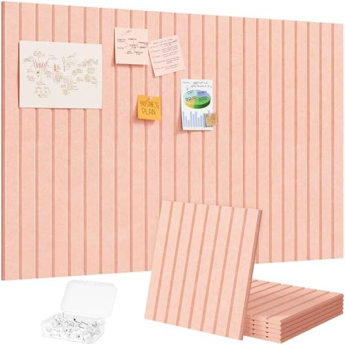 Lifewit Large Felt Bulletin Board with Self-Adhesive 36" x 24"- 6 Pack