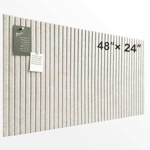 Large Felt Bulletin Board 48" x 24", Oatmeal