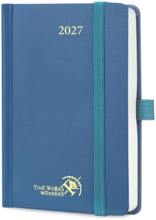 POPRUN 2027 Pocket Daily Planner One Page Per Day, 4.25"x6.25",Day Planner