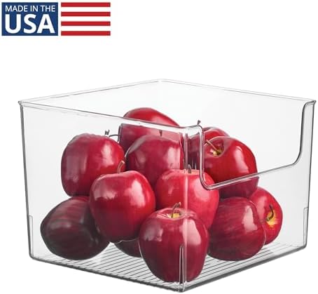 iDesign Open-Front Storage Bin, Clear