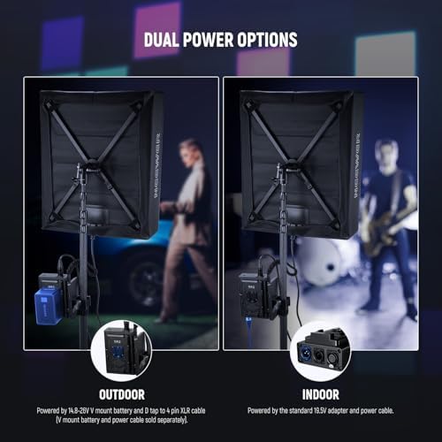 NEEWER 115W Flexible LED Video Light, Studio RGB Panel Light Mat Kit with Softbox APP/2.4G/DMX Control 2500K-10000K 14700lx/0.5m CRI96+, Key Lighting for Photography Streaming Video Recording, FL100C