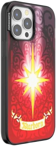 PopSockets iPhone 13 Pro Max Phone Case with MagSafe, Wireless Charging Compatible - Mirror Starborn
