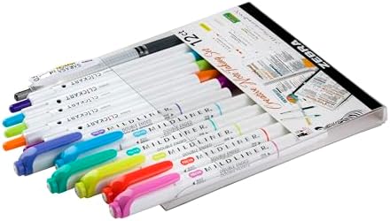 Zebra Pen Notetaking Set, MILDLINER, CLiCKART & SARASA, Assorted, 12-Pack