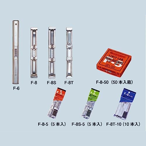 Lihit Lab F8S-50 Paper Fasteners, Pack of 50, Gray