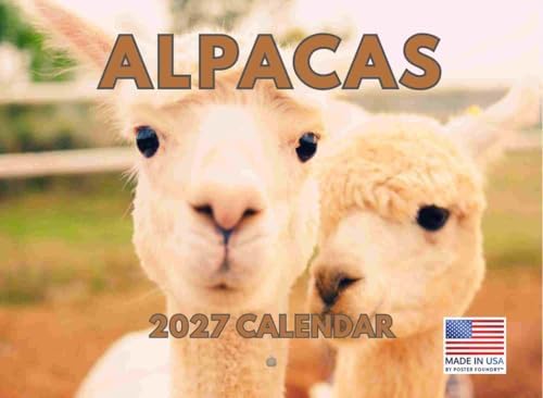 Alpaca Calendar 2027 Monthly Wall Calender 12 Month