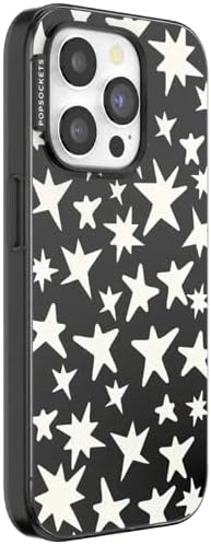 PopSockets iPhone 15 Plus Phone Case with MagSafe- Starstruck | Magnetic, Wireless Charging, Camera & Drop Protection, Electronic Accessories, For iPad/Kindle/iPhone/Android