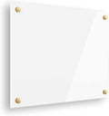 Ships Next Day, Made in USA - Acrylic Dry Erase Board | Non-Magnetic Dry Erase Board | Hanging Frameless White Board | Acrylic for Office, School and Home Walls | for Kids & Adults (White - 24x30)