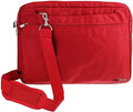 Navitech Red Sleek Premium Water Resistant Shock Absorbent Messenger Bag Compatible With 3D Hero LCD Writing Tablet for Kids 9 Inch