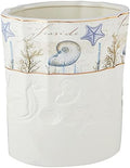 Avanti Linens - Waste Basket, Guest Bathroom Essentials, Nautical Home Decor (Antigua Collection) | Decorative Wastebasket, Durable Construction, Bathroom Trash Can, Bedroom & Office Use, Easy To Clean