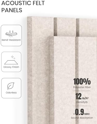 Fluxynara 48" x 36" Large Felt Bulletin Board, Oatmeal