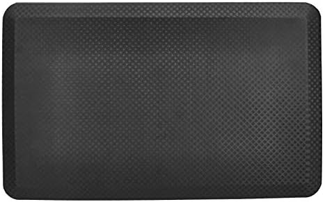 Amazon Basics 3/4" Rectangular Durable Anti-Fatigue Supportive Comfort Standing Mat, 32" x 20", Black