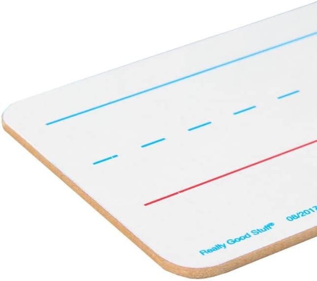 Really Good Stuff Double-Sided Dry Erase Sentence Strip Boards - 12 Pack