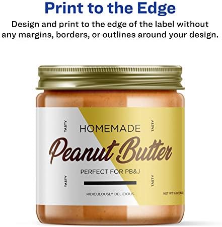 Avery® Printable Durable White Rectangle Labels, Sure Feed® Technology, 2" x 7", Print-to-the-Edge, Waterproof Labels, Laser & Pigment-Based Inkjet Compatible, 100 Total