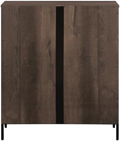 OSP Home Furnishings Ace Contemporary Modern Storage Bookcase with Shelves, 2 Shelves, Ozark Ash Finish