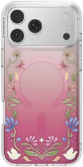 PopSockets iPhone 17 Pro Max Phone Case with MagSafe, Wireless Charging Compatible, Disney - Boho Wildflowers Maroon