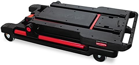 Rubbermaid Commercial Products Convertible Utility Cart/Platform Truck Combination 400 lb. Capacity Black for Warehouse/Garage/Cleaning/Maintenance