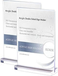 Acrylic Sign Holder (Transparent Vertical A4 210×297mm/8.27×11.69 inches)