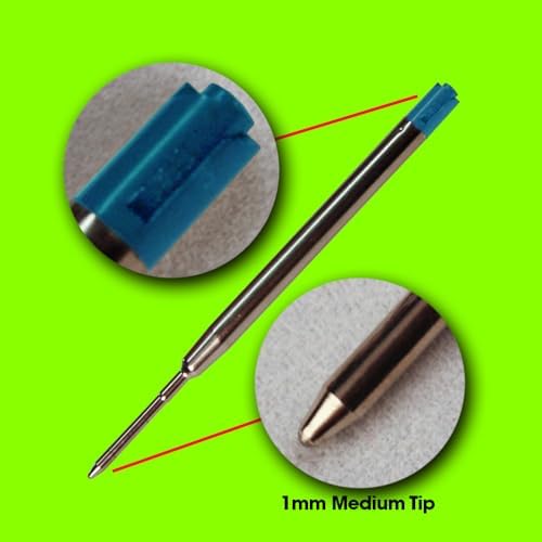 Replacement for Parker 1950369 - G2 Ballpoint Pen Refill - 6 Black + 6 Blue