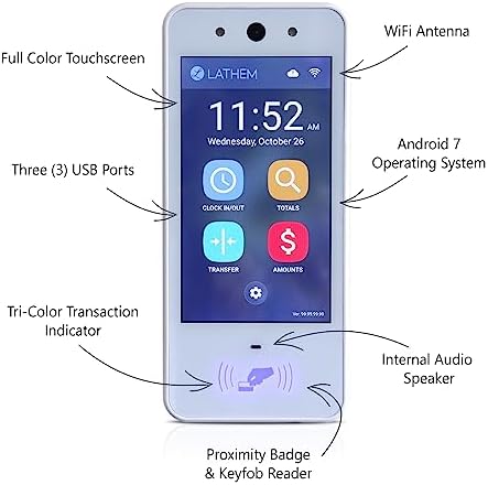 Lathem Touch-Free Wi-Fi Time Clock System (PCEXPRESS)