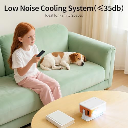 Yoton Y3 Mini Projector, Ultra-Compact 317g, 360° Stand, Auto Keystone