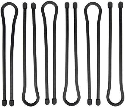 Nite Ize Gear Tie Original ProPacks - Reusable Rubber Twist Ties for Indoor & Outdoor Use - Bendable Wire Interior - Durable Rubber Exterior - Secure Grip - Black, 18" (6 Pack)