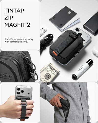 Spigen for MagSafe Wallet Magnetic Pouch Organizer, Tintap Zip V2 MagFit