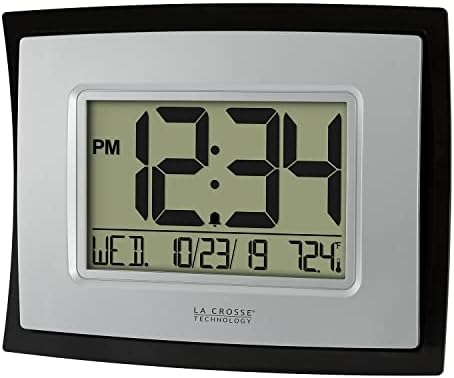 La Crosse Technology Wall/Table Clock, 6.85-inch H x 8.66-inch W x 0.95-inch D (WT-8002U) (WT-8002U-INT)