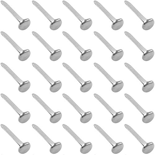 Clipco Paper Fasteners Large 1-Inch Silver Nickel Plated (100-Pack)