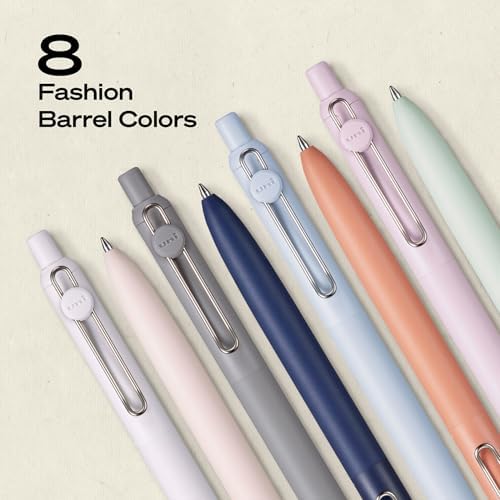 uniball™ Zento Gel Pens, Black Ink, 0.7mm Medium Point, 8 Count