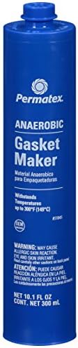 Permatex 51845 Anaerobic Gasket Maker, 300 ml Cartridge, Red