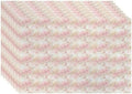Batmerry Watercolor Cherry Blossom Linen Placemats Set of 8, Light Apricot Flowers Washable Table Mats for Kitchen Table Thickened Heat Insulation Dining Set Indoor Outdoor 12X18 in