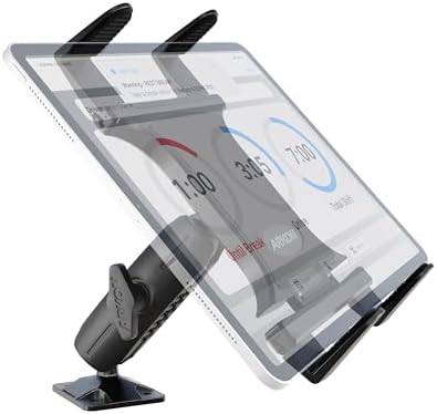 ARKON Mounts Heavy-Duty Tablet Mount, Permanent Drill Base AMPS Mount for Vehicles, Fleet, Desks & Workstations, Fits iPad, Samsung Galaxy Tab & Tablets 7"-18.4"