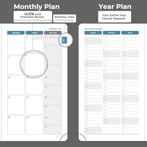 Planner 2026-2027 Daily Daily Weekly and Monthly,6.5"x3.75"