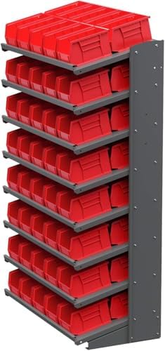 Akro-Mils 30237 AkroBins Plastic Storage Bins, 9"x6"x5", Black, 12-Pack