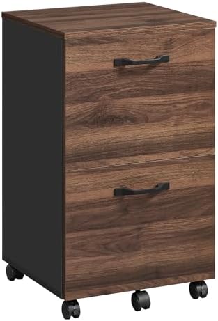 VASAGLE 2-Drawer File Cabinet, Small Rolling Filing Cabinet
