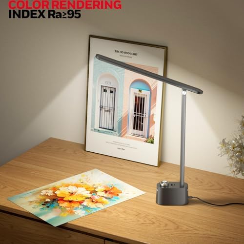 Honeywell H01 Pro LED Desk Lamp, Foldable Desk Light Eye-Caring