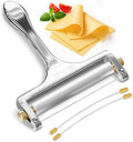 Handheld Wire Cheese Slicer with 2 Extra Wires, Thickness Adjuster