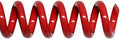 13mm (1/2 in.) Spiral Binding Coils for Reports, Presentations and Proposals | 4:1 Pitch | 12 in. Length | Red | 105 Sheets Binding Capacity | 100 Pack