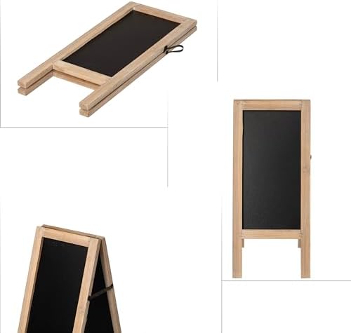 Vintiquewise 19-inch Wooden A-Frame Chalkboard Sign Double-Sided Menu Board Easel for Restaurant Cafe Bar Coffee Shop Bakery Wedding Party Home Business Kitchen Countertop & Tabletop Display, Large
