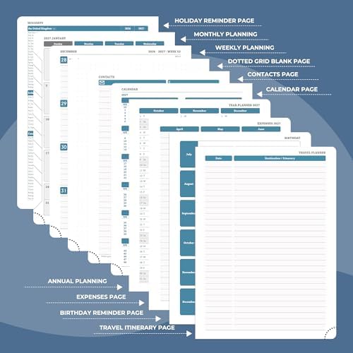 Planner 2026-2027 Daily Daily Weekly and Monthly,8.5"x6.5"