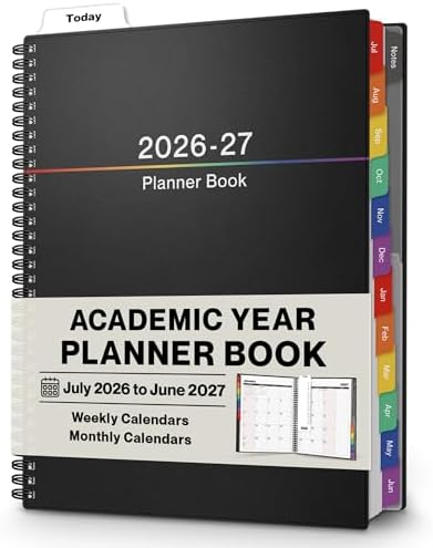 Dunwell 2026-2027 Planner 8.5x11, Weekly Monthly Academic Planner